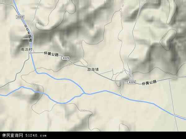 渤海镇地形图 - 渤海镇地形图高清版 - 2024年渤海镇地形图