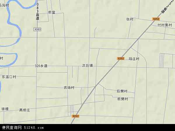 次丘镇地形图 - 次丘镇地形图高清版 - 2026年次丘镇地形图