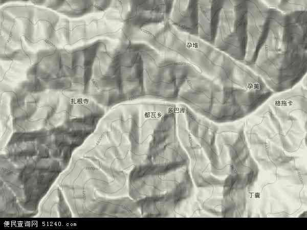 都瓦乡地形图 - 都瓦乡地形图高清版 - 2024年都瓦乡地形图