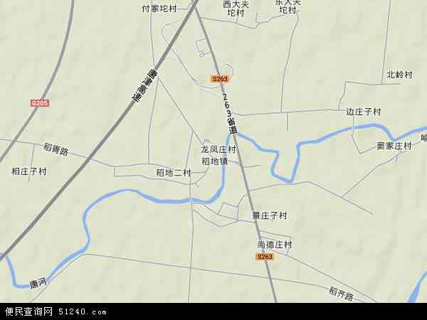 稻地镇地形图 - 稻地镇地形图高清版 - 2026年稻地镇地形图