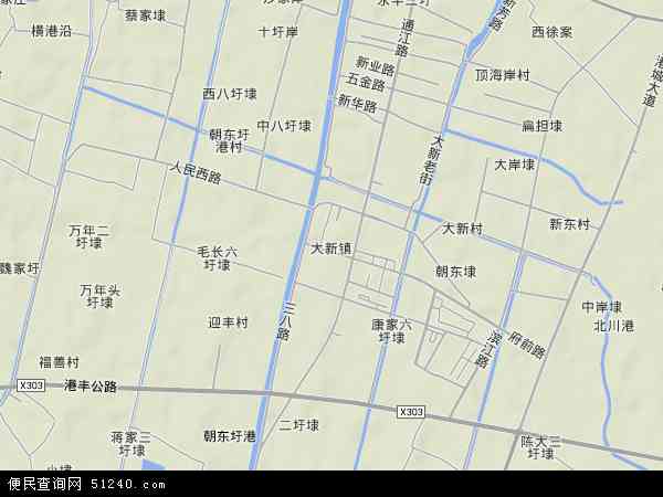 大新镇地形图 - 大新镇地形图高清版 - 2024年大新镇地形图