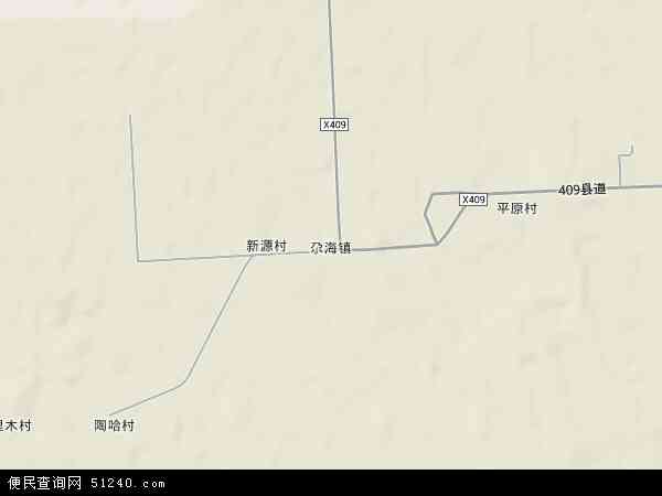 尕海镇地形图 - 尕海镇地形图高清版 - 2024年尕海镇地形图