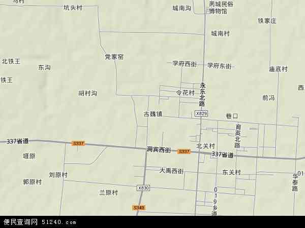 古魏镇地形图 - 古魏镇地形图高清版 - 2024年古魏镇地形图