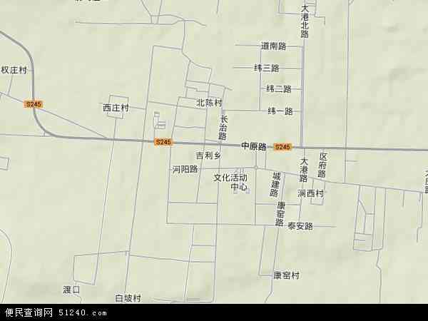 吉利乡地形图 - 吉利乡地形图高清版 - 2026年吉利乡地形图