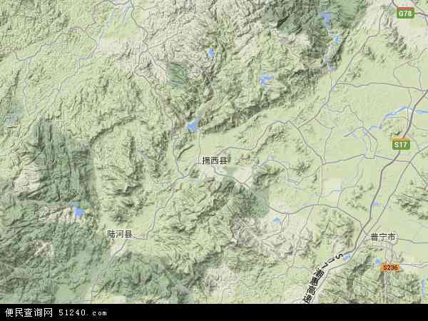揭西县地形图 - 揭西县地形图高清版 - 2024年揭西县地形图