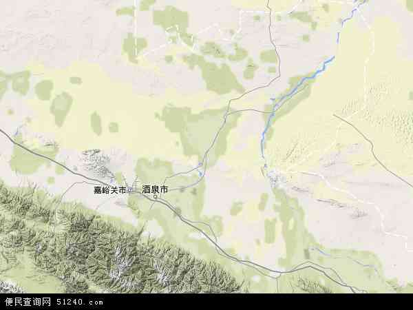 金塔县地形图 - 金塔县地形图高清版 - 2024年金塔县地形图
