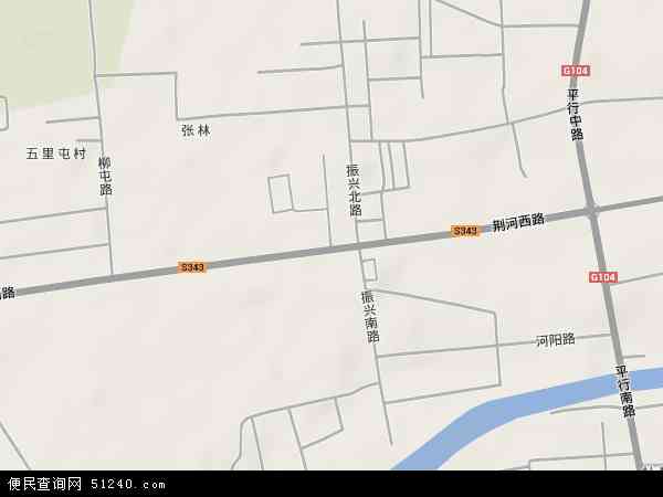 荆河地形图 - 荆河地形图高清版 - 2024年荆河地形图