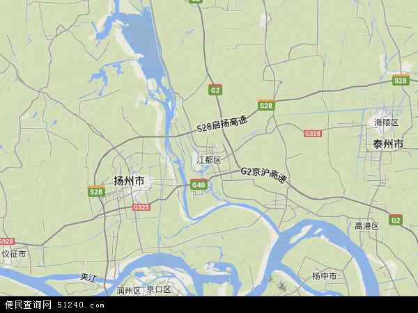 江都乡镇地图图片
