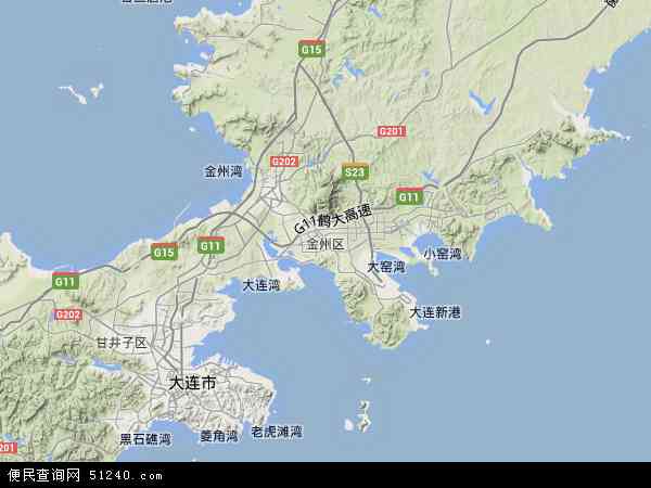 中国 辽宁省 大连市 金州区本站收录有:2021金州区卫星地图高清版