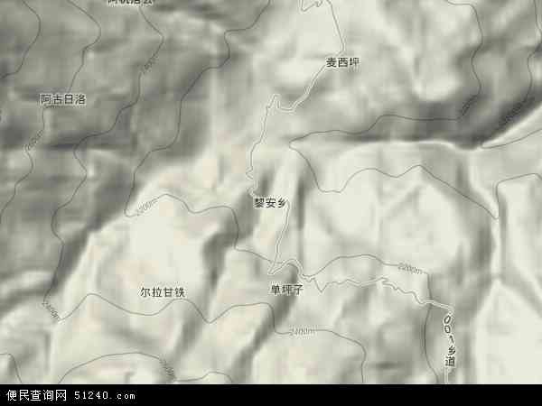 黎安乡地形图 - 黎安乡地形图高清版 - 2024年黎安乡地形图