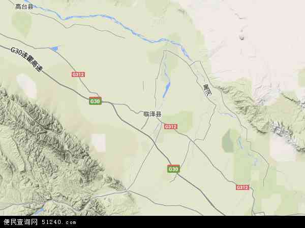 临泽县地形图 - 临泽县地形图高清版 - 2024年临泽县地形图