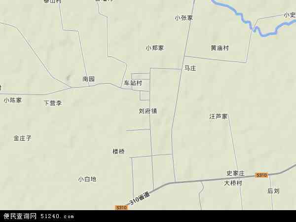 刘府镇地形图 - 刘府镇地形图高清版 - 2024年刘府镇地形图
