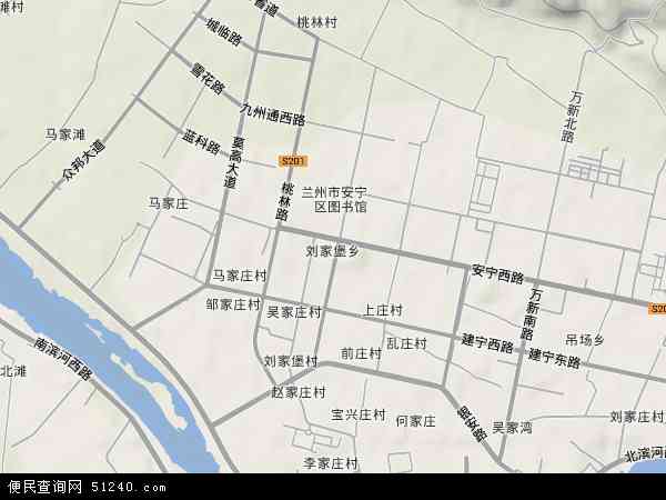 刘家堡地形图 - 刘家堡地形图高清版 - 2024年刘家堡地形图