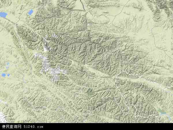 玛沁县地形图 - 玛沁县地形图高清版 - 2024年玛沁县地形图