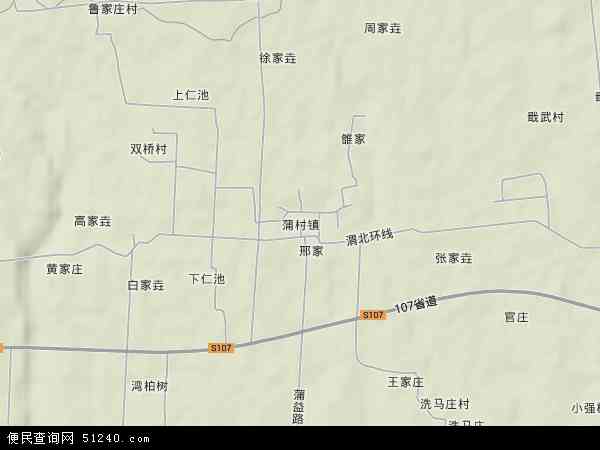 蒲村镇地形图 - 蒲村镇地形图高清版 - 2024年蒲村镇地形图