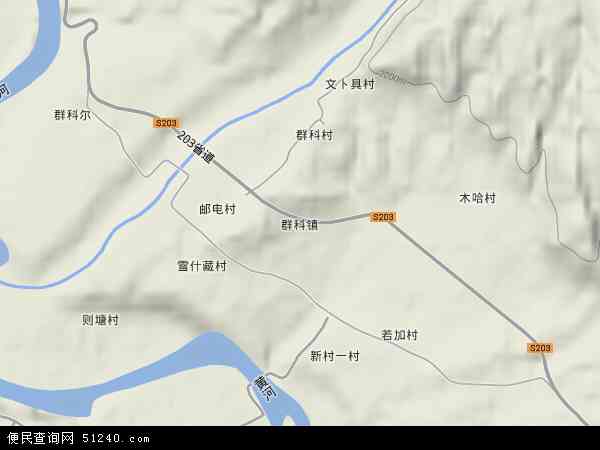 群科镇地形图 - 群科镇地形图高清版 - 2026年群科镇地形图