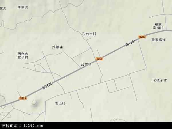 台吉镇地形图 - 台吉镇地形图高清版 - 2024年台吉镇地形图