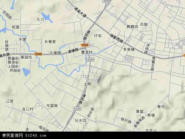 土桥村地形图 - 土桥村地形图高清版 - 2024年土桥村地形图
