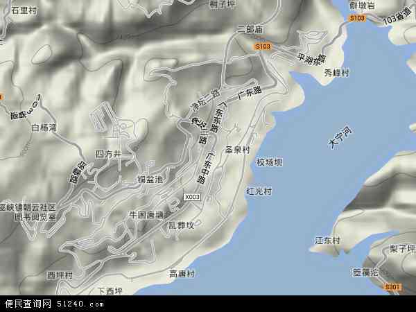 巫峡镇地形图 - 巫峡镇地形图高清版 - 2024年巫峡镇地形图