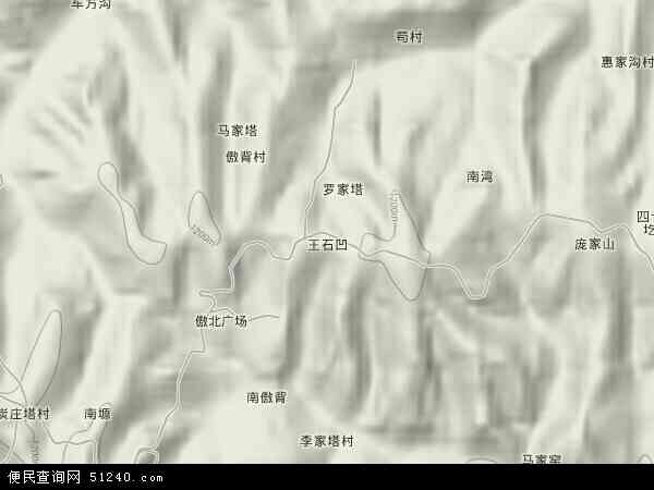 王石凹地形图 - 王石凹地形图高清版 - 2024年王石凹地形图
