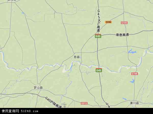 息县地形图 - 息县地形图高清版 - 2024年息县地形图