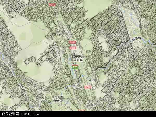 武当山卫星地图高清版图片
