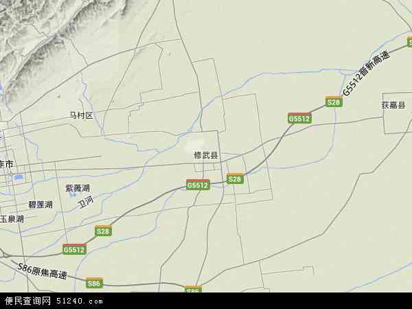 修武县乡镇分布地图图片