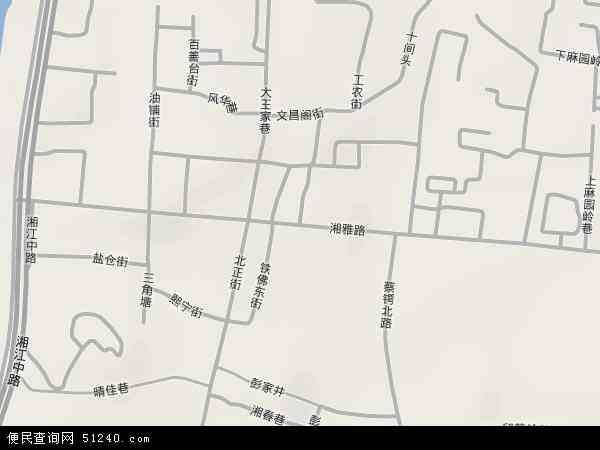 湘雅路地形图 - 湘雅路地形图高清版 - 2024年湘雅路地形图