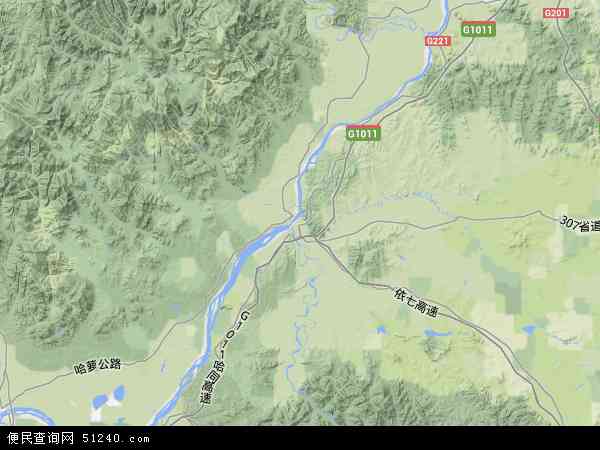 依兰县地形图 - 依兰县地形图高清版 - 2024年依兰县地形图