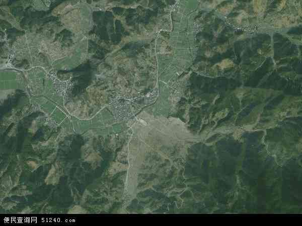 中国浙江省衢州市开化县村头镇地图(卫星地图)