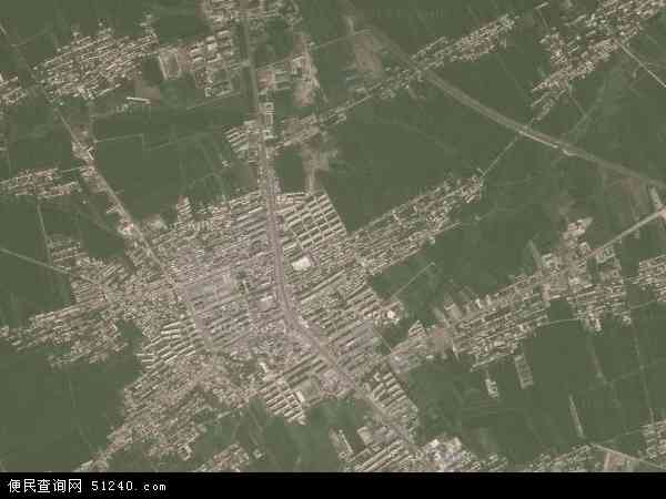 中国吉林省长春市宽城区合隆镇地图(卫星地图)