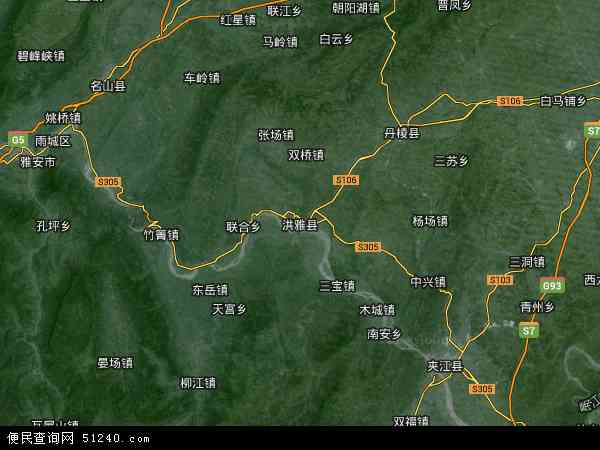 洪雅县卫星地图 - 洪雅县高清卫星地图 - 洪雅县高清航拍地图 - 2024年洪雅县高清卫星地图