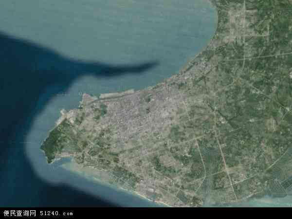 中国广西壮族自治区北海市海城区地图(卫星地图)