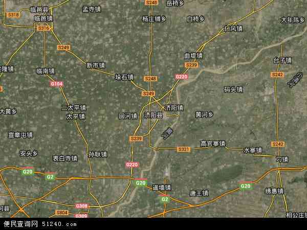 济阳县卫星地图 