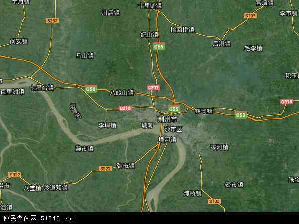 荆州区卫星地图 - 荆州区高清卫星地图 - 荆州区高清航拍地图 - 2024年荆州区高清卫星地图