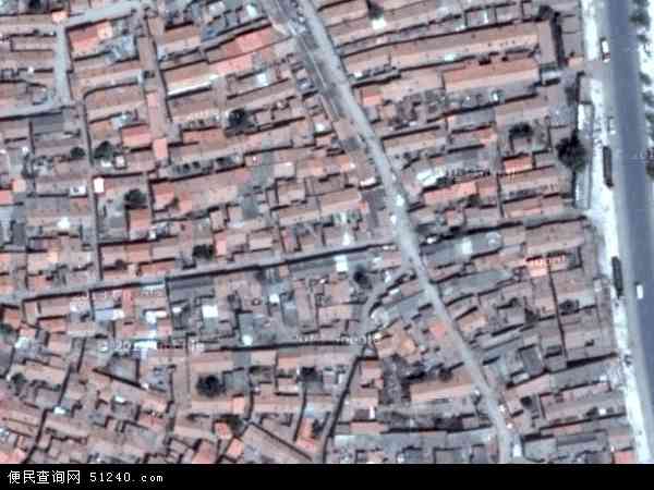 中国内蒙古自治区乌兰察布市丰镇市旧城区地图(卫星地图)
