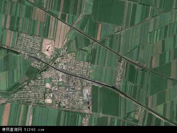 中国新疆维吾尔自治区昌吉回族自治州玛纳斯县乐土驿镇地图(卫星地图)