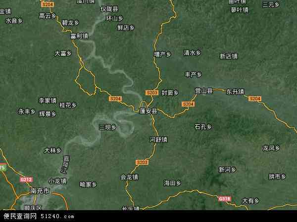 蓬安县卫星地图 - 蓬安县高清卫星地图 - 蓬安县高清航拍地图 - 2024年蓬安县高清卫星地图