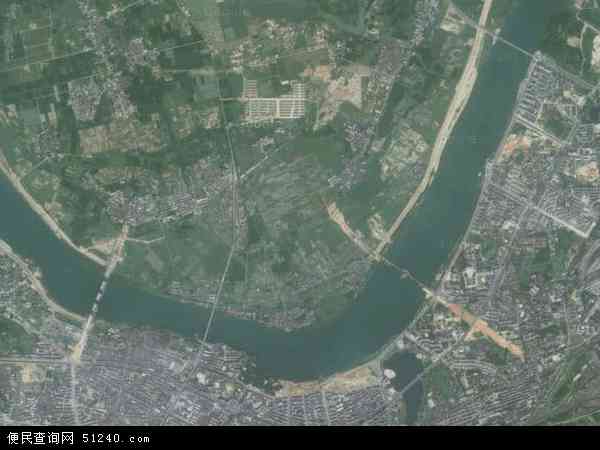 中国江西省鹰潭市月湖区夏埠乡地图(卫星地图)