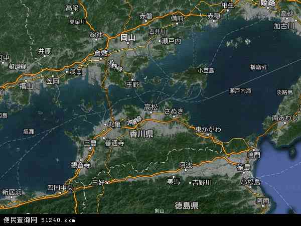 香川卫星地图 - 香川高清卫星地图 - 香川高清航拍地图 - 2024年香川高清卫星地图