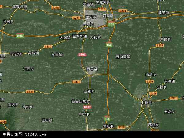 西平县卫星地图 - 西平县高清卫星地图 - 西平县高清航拍地图 - 2024年西平县高清卫星地图