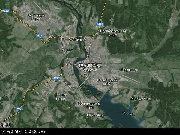 伊尔库茨克卫星地图 - 伊尔库茨克高清卫星地图 - 伊尔库茨克高清航拍地图 - 2024年伊尔库茨克高清卫星地图