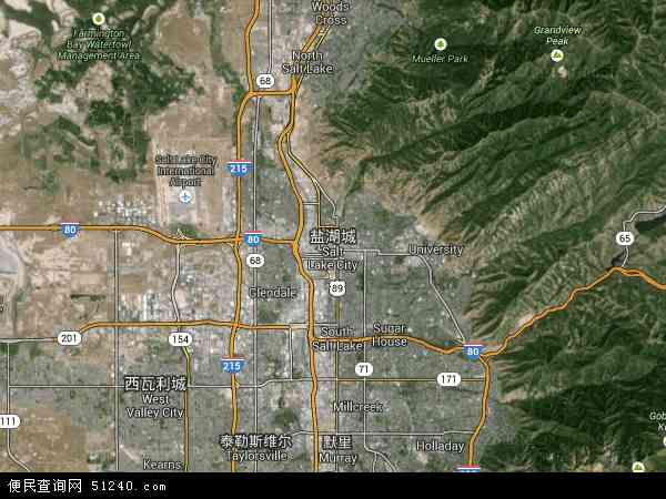 盐湖城卫星地图 - 盐湖城高清卫星地图 - 盐湖城高清航拍地图 - 2024年盐湖城高清卫星地图