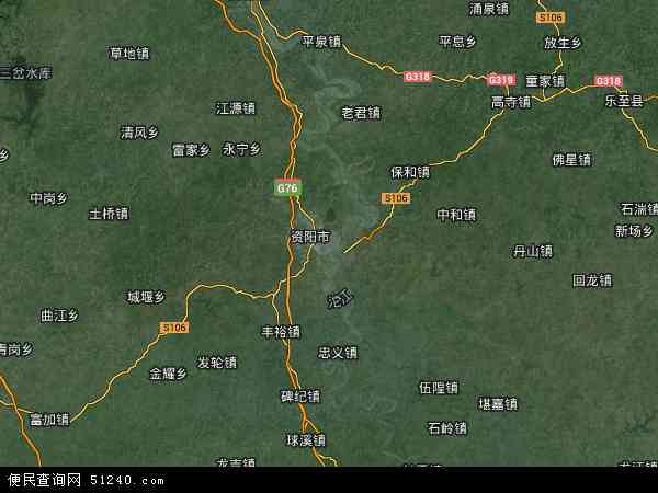 雁江区地图行政区划图片