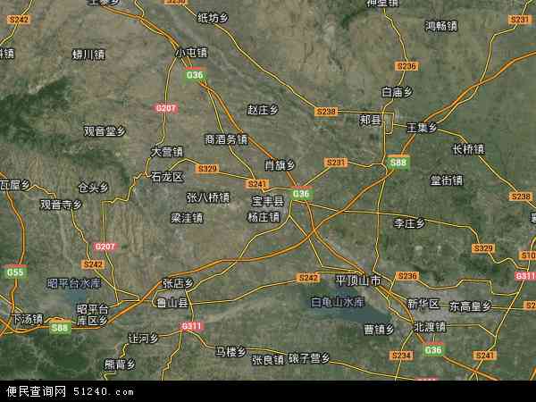 宝丰县卫星地图高清版图片