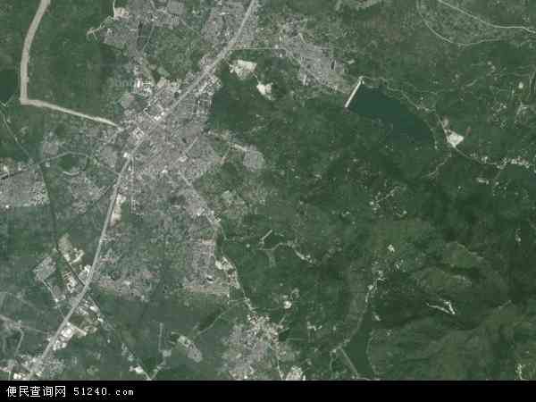 中国广东省揭阳市普宁市大坝镇地图(卫星地图)