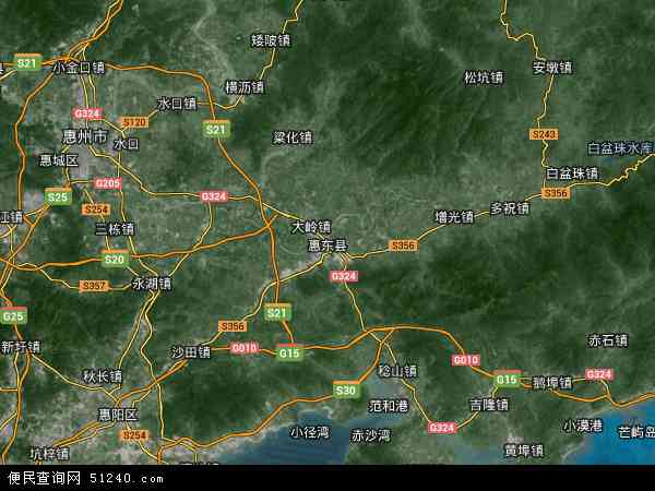惠东县卫星地图 - 惠东县高清卫星地图 - 惠东县高清航拍地图 - 2024年惠东县高清卫星地图