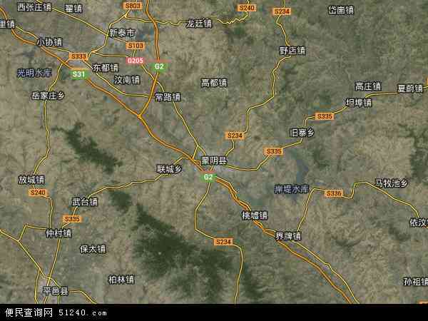 蒙阴全景地图图片