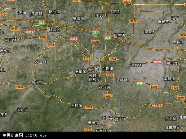 青州市卫星地图 - 青州市高清卫星地图 - 青州市高清航拍地图 - 2024年青州市高清卫星地图