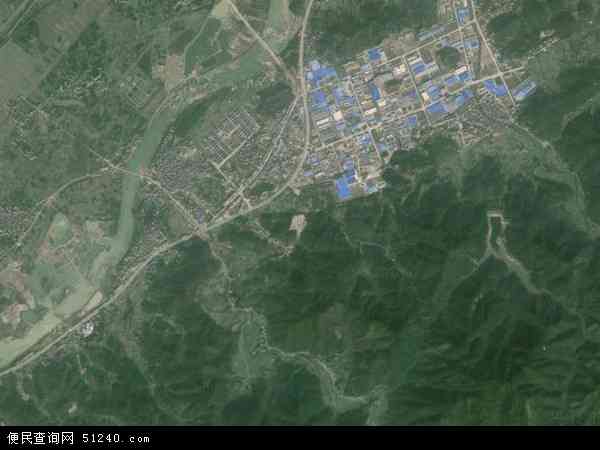 中国浙江省衢州市江山市上余镇地图(卫星地图)